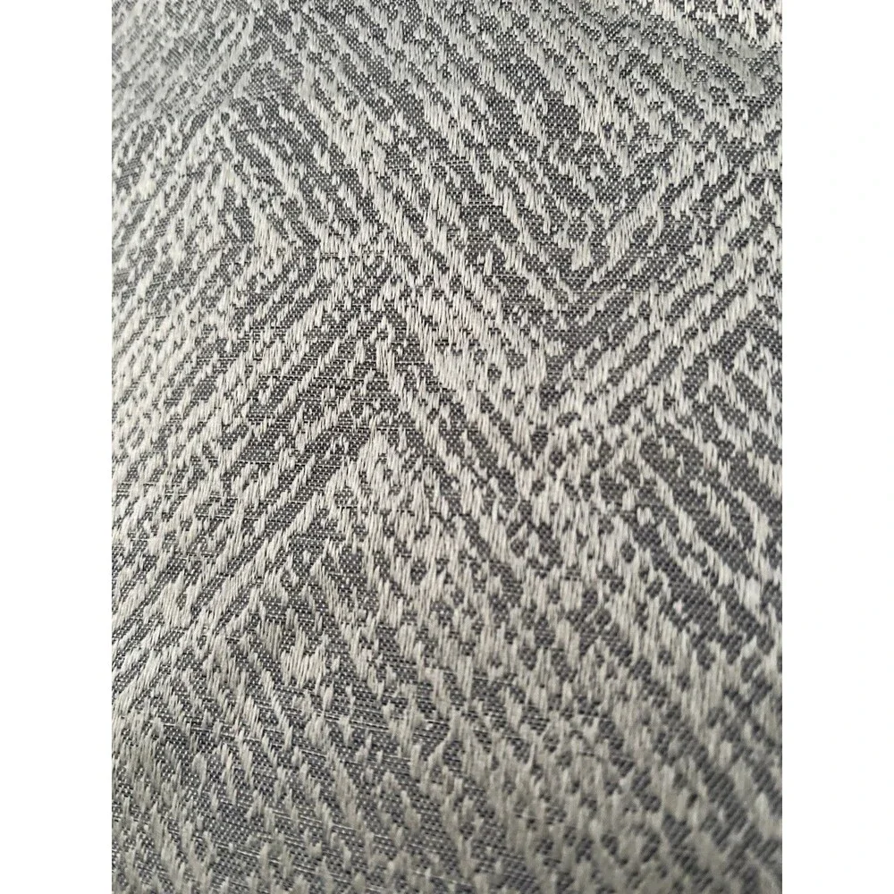 Willow & Reed Set 2 Curtain Panels Gray Geometric Grommet 84” Long